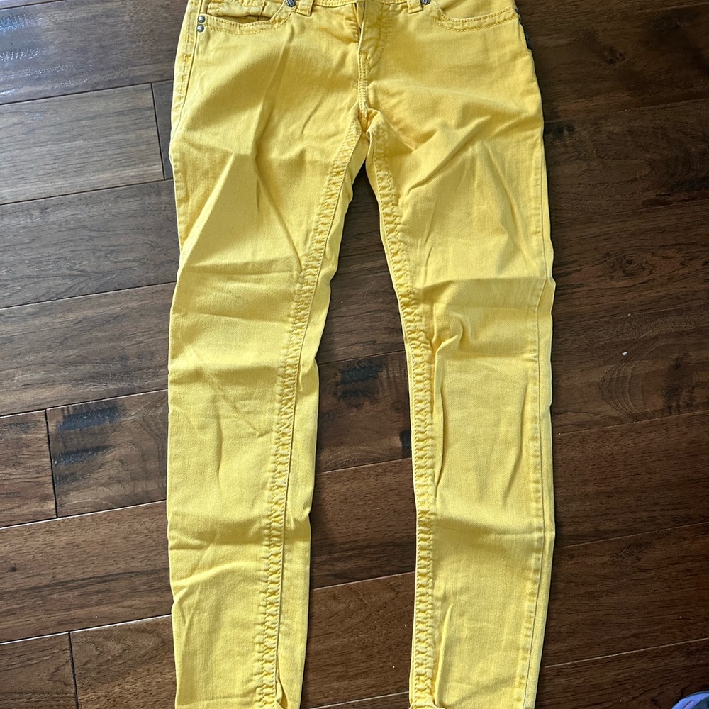 Silver skinny jeans